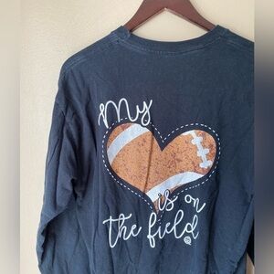 Football Mama Long Sleeve Graphic Tee